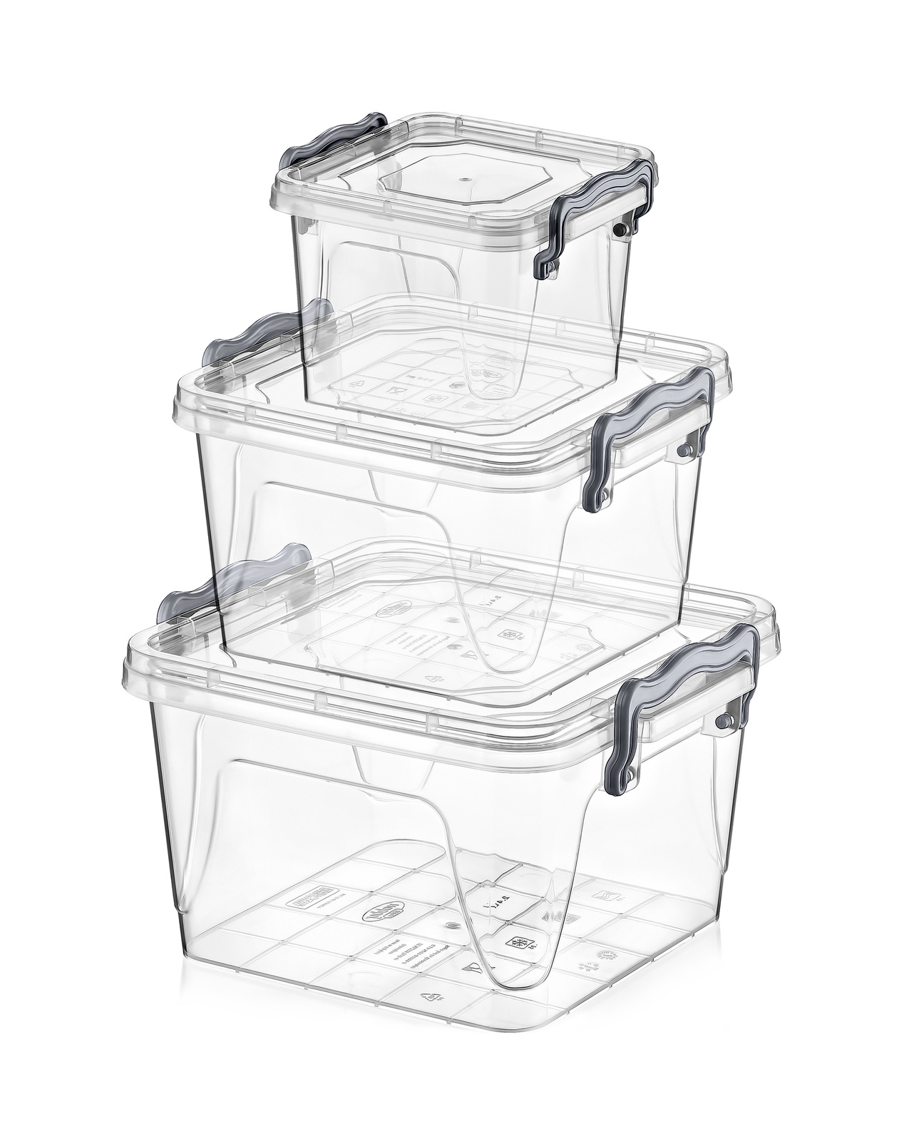 3 dalių kvadratinių dėžučių rinkinys Multi Box kaina internetu