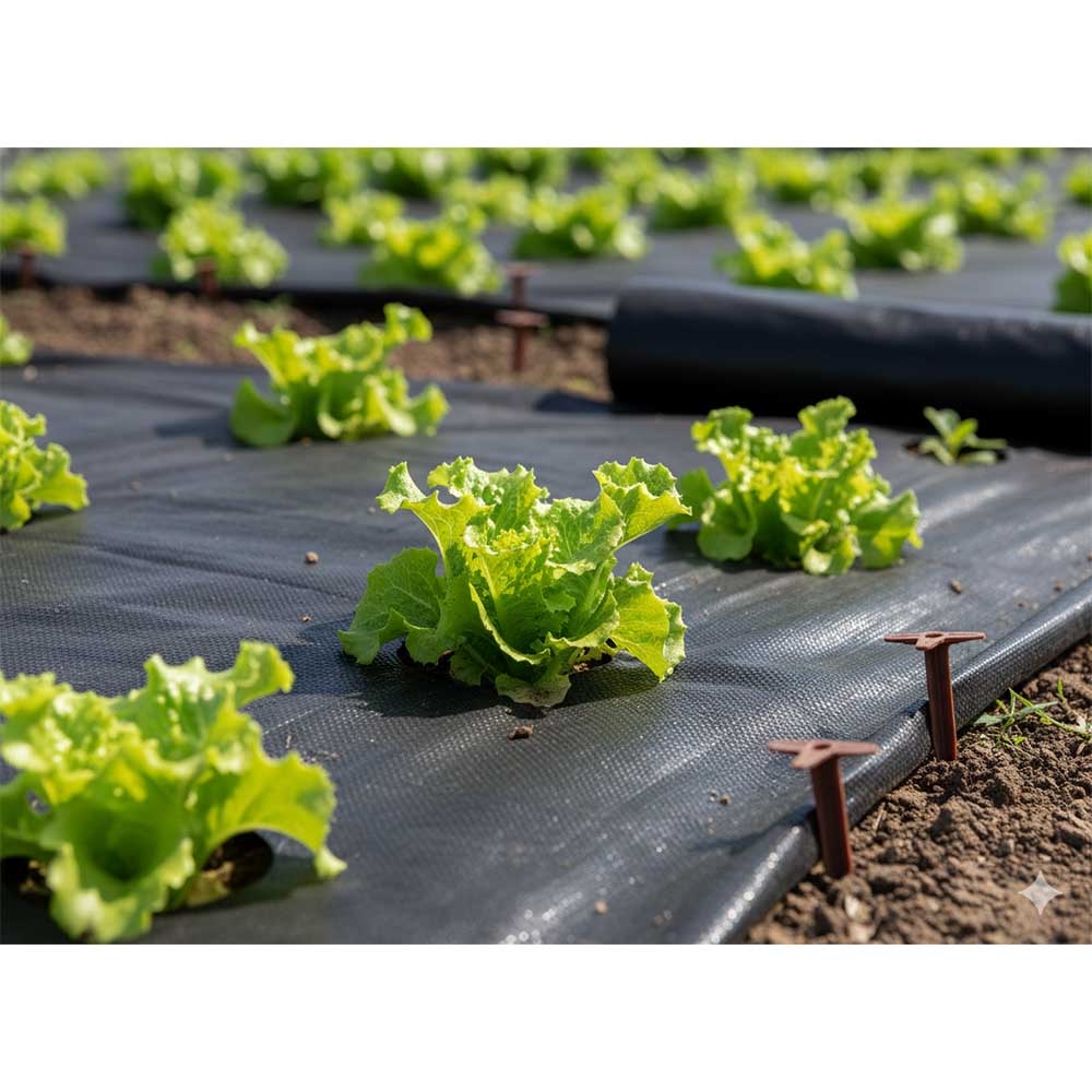 Agroplėvelė nuo piktžolių 1 x 10 m, juoda, 50 g/m² kaina internetu