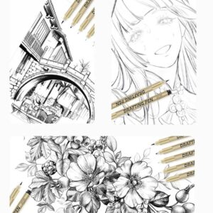 „Art Walker Drafting Pen“ techninių rašiklių rinkinys 12 vnt. kaina internetu