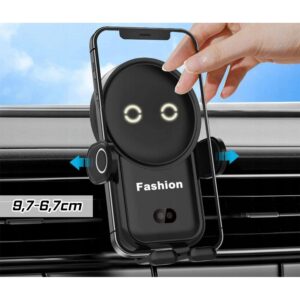 Automobilinis telefono laikiklis su belaidžiu įkrovimu (IQ / Qi) kaina internetu