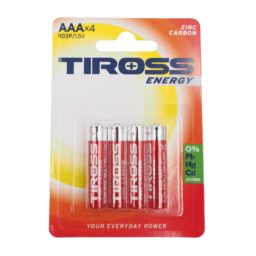 Baterijos TIROSS ENERGY AAA R03P 1.5V (4 vnt.) kaina internetu