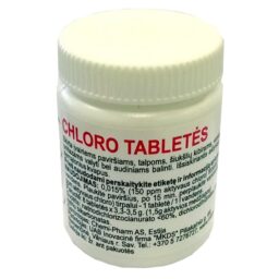 Chloro tabletės, 8 vnt. kaina internetu