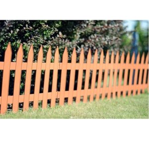 Dekoratyvinė plastikinė sodo tvorelė „Garden Classic“ 3,5 m (ruda) kaina internetu