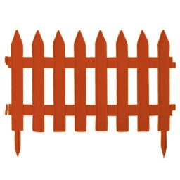 Dekoratyvinė plastikinė sodo tvorelė „Garden Classic“ 3,5 m (ruda) kaina internetu