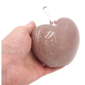 Dekoratyvinė stiklinė širdies formos figūrėlė, 14×13 cm kaina internetu