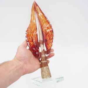 Dekoratyvinė stiklo skulptūra, 13×9×41 cm kaina internetu