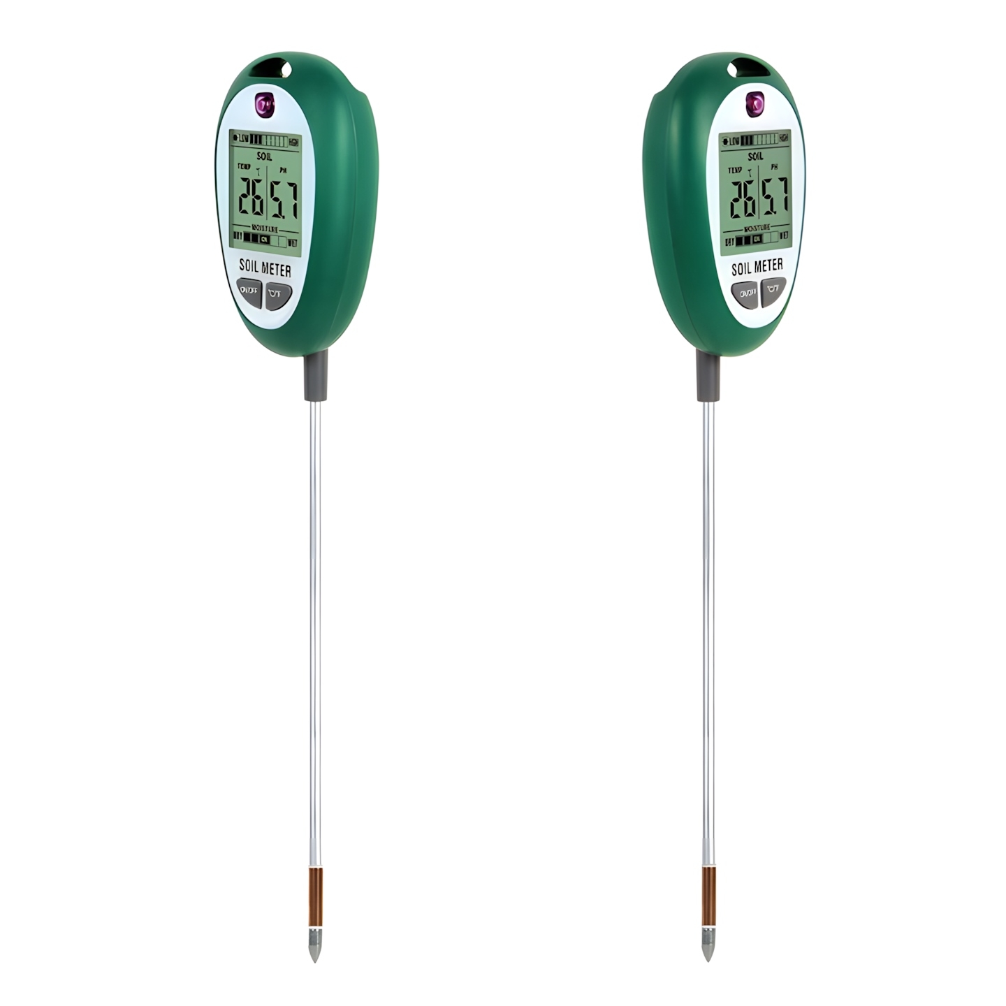 Dirvožemio drėgmės, temperatūros ir pH matuoklis su LCD ekranu kaina internetu