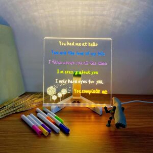 DIY LED piešimo lenta su šviečiančiu akrilo paviršiumi kaina internetu