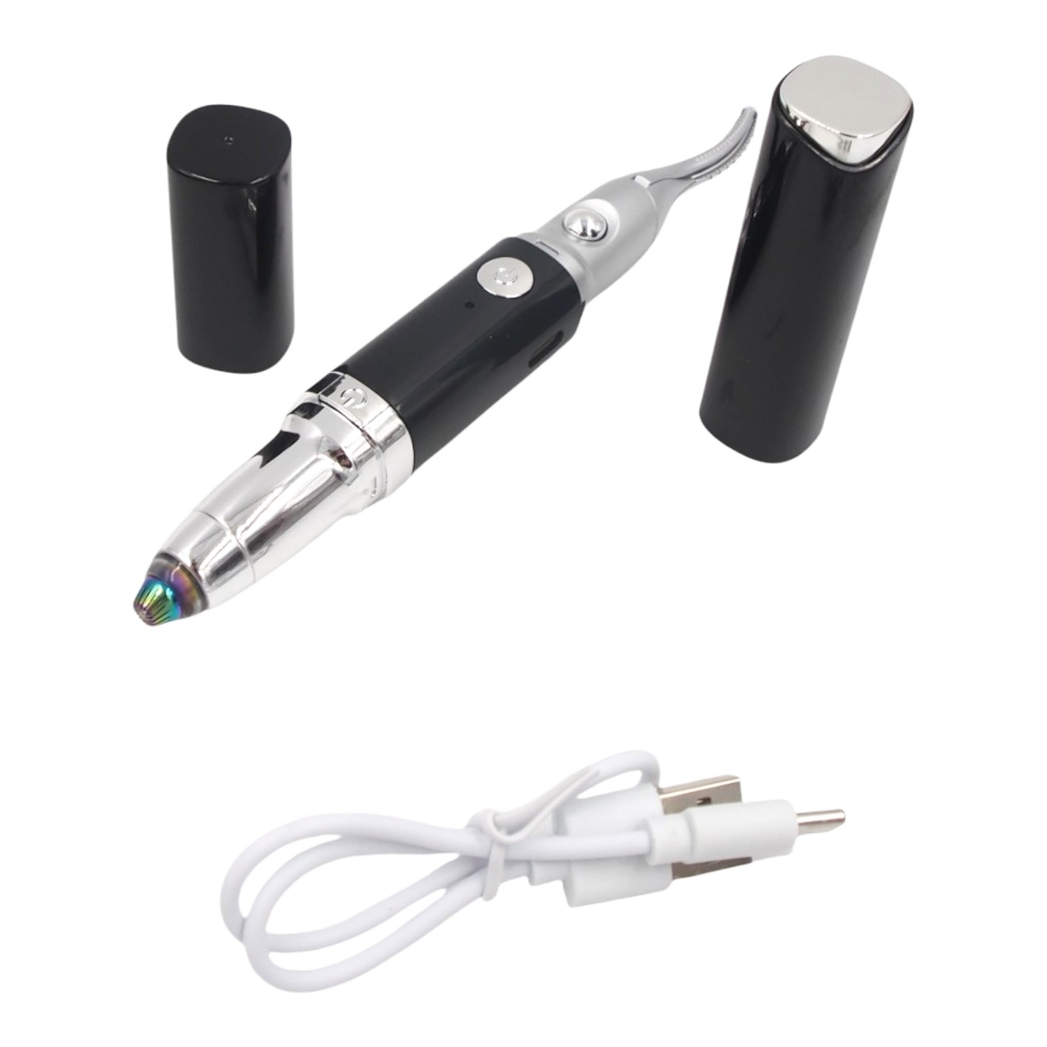 Elektrinis antakių ir veido plaukelių trimeris 2in1 (USB įkraunamas) kaina internetu