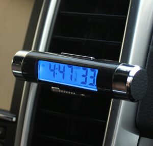 Elektroninis automobilio laikrodis ir termometras kaina internetu