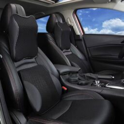 Ergonominių pagalvių rinkinys automobiliui JUODA kaina internetu