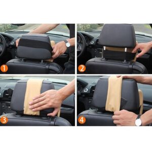 Ergonominių pagalvių rinkinys automobiliui JUODA kaina internetu