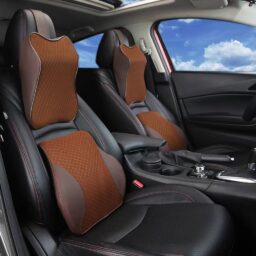 Ergonominių pagalvių rinkinys automobiliui RUDA kaina internetu