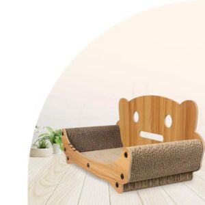 Ergonomiška kačių draskyklė–gultas su mediniu rėmu kaina internetu