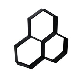 Forma betoninėms trinkelėms (korio formos), 36 x 36 x 4 cm kaina internetu