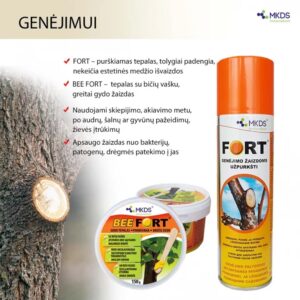 FORT sodo tepalas genėjimo žaizdoms užpurkšti, 250ml kaina internetu