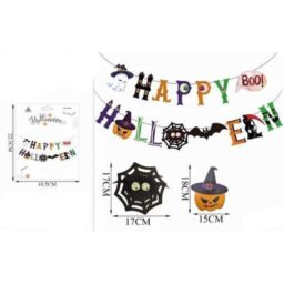 Helovino girlianda „Happy Halloween“ kaina internetu