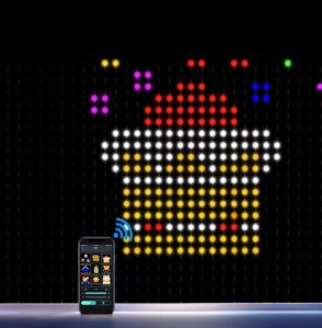 Išmani LED šviesų užuolaida „Smart Curtain“ 400 LED, multispalvė, 2×2 m kaina internetu