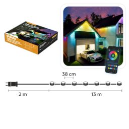 Išmanioji LED girlianda „SMART LIGHTS“ 36 LED, 13 m, multicolor, IP65 kaina internetu