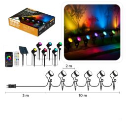 Išmanusis sodo šviestuvų rinkinys SMART LED kaina internetu