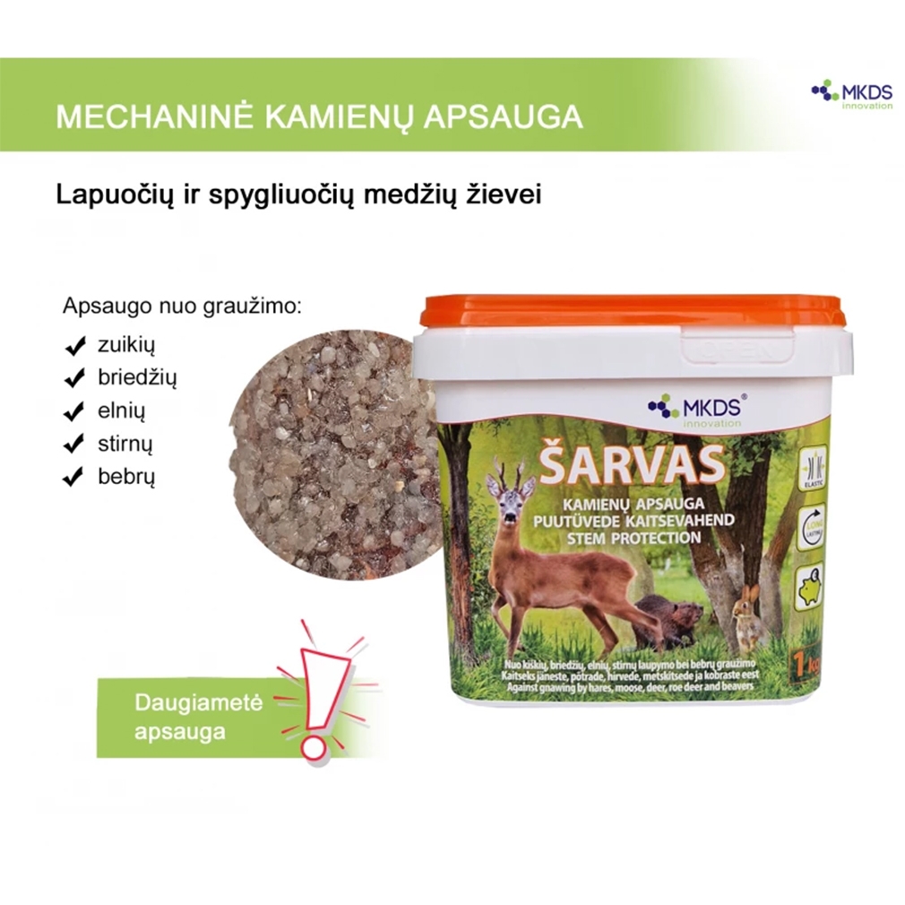 Kamienų apsauga ŠARVAS, 1 kg kaina internetu