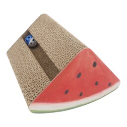 Kartoninė draskyklė katėms su žaisliuku, 25 x 18 x 8.5 cm kaina internetu