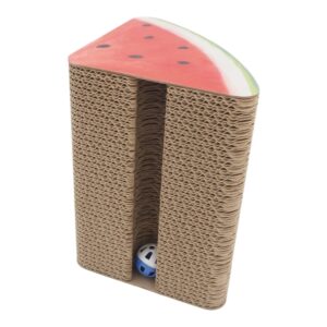 Kartoninė draskyklė katėms su žaisliuku, 25 x 18 x 8.5 cm kaina internetu