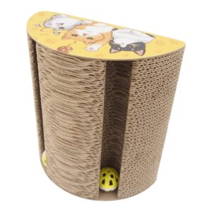 Kartono draskyklė katėms su žaisliuku, 25 x 23 x 11 cm kaina internetu