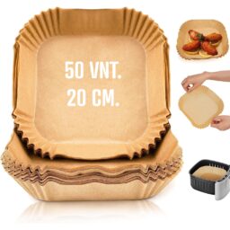 Kepimo popierinės formelės kvadratinės 20 cm (50 vnt.) kaina internetu