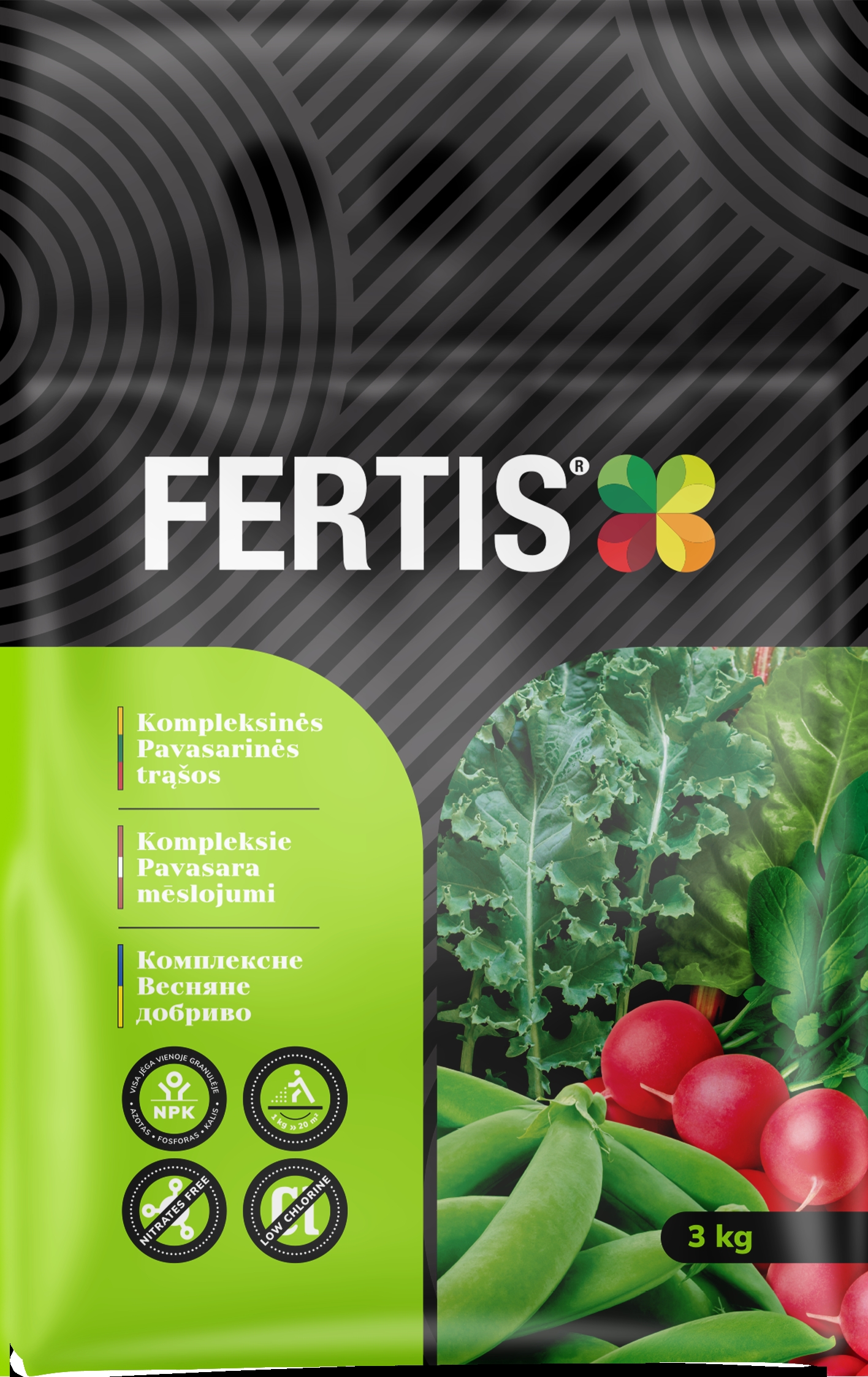 Kompleksinės Pavasarinės trąšos FERTIS , 3kg kaina internetu