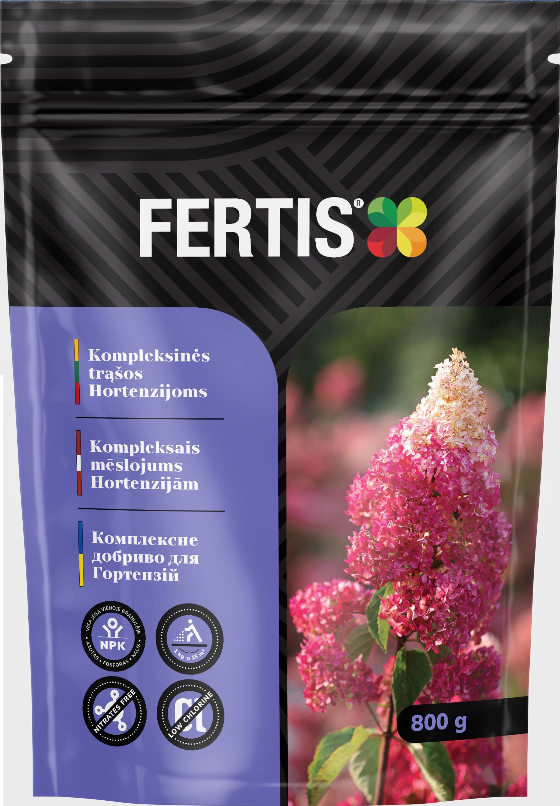 Kompleksinės trąšos Hortenzijoms FERTIS , 800g kaina internetu