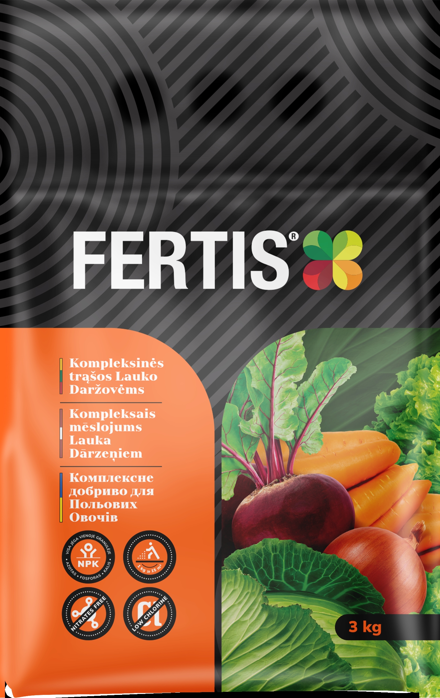 Kompleksinės trąšos Lauko daržovėms FERTIS, 3 kg kaina internetu