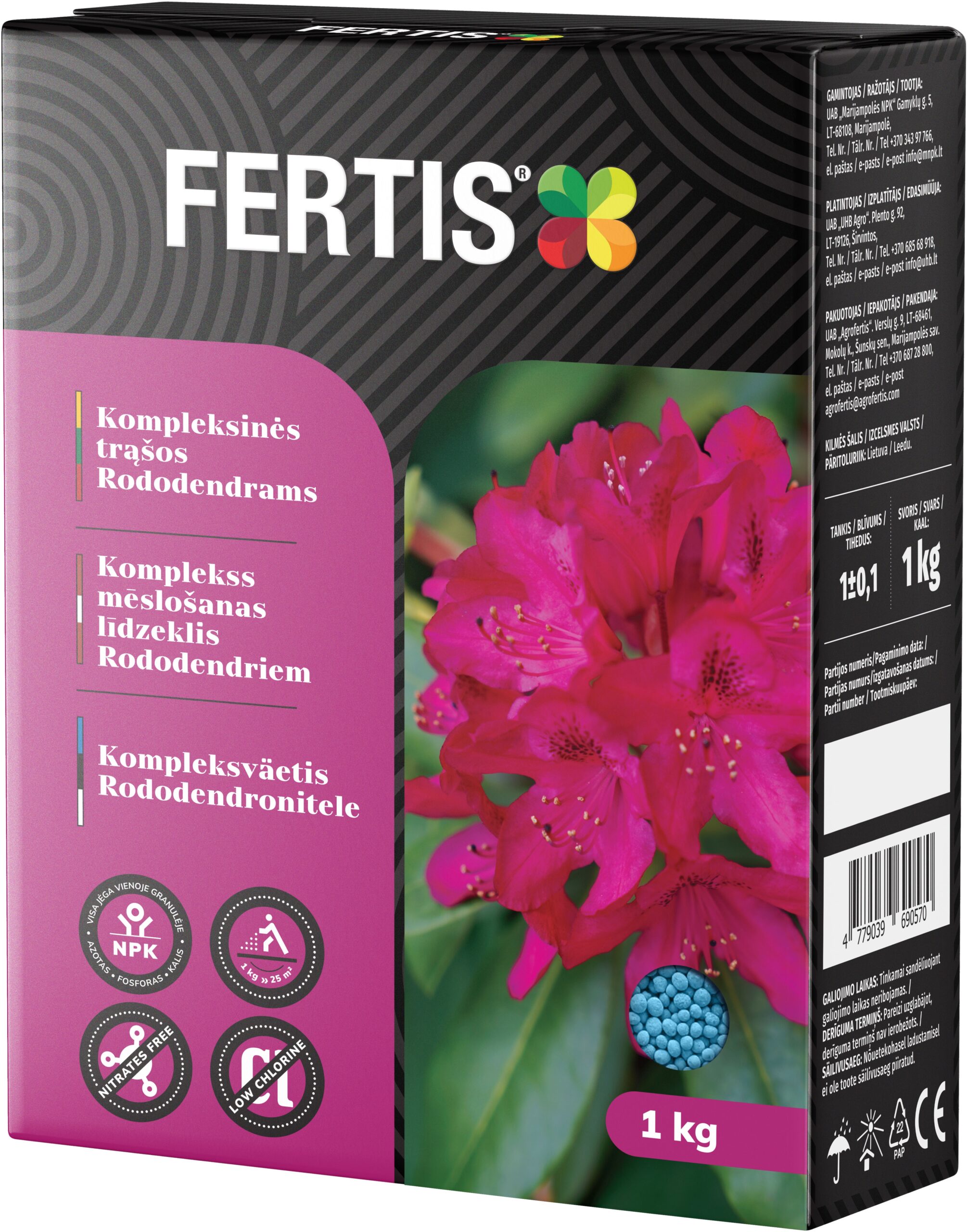 Kompleksinės trąšos Rododendrams, 1kg kaina internetu