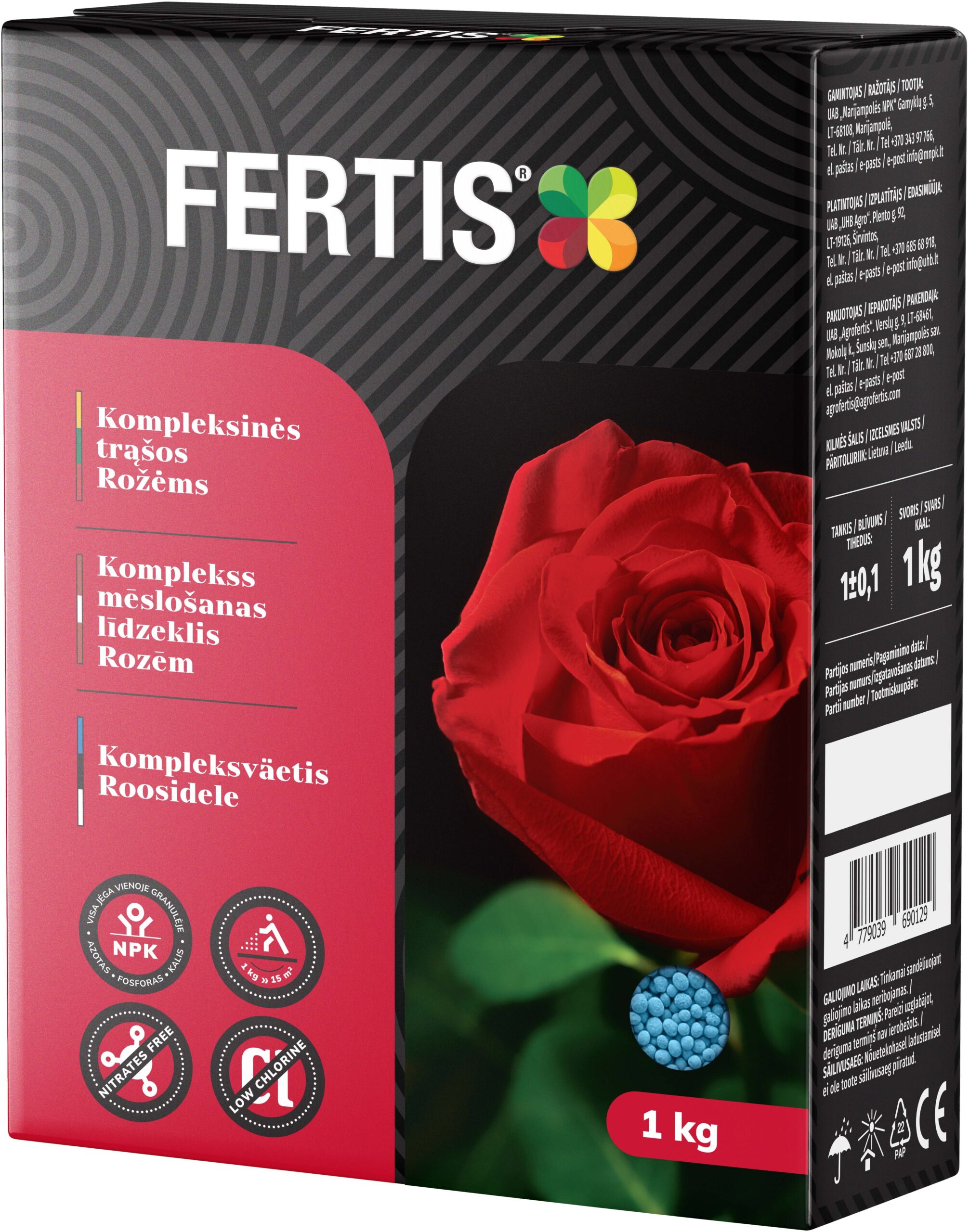 Kompleksinės trąšos Rožėms FERTIS, 1kg kaina internetu