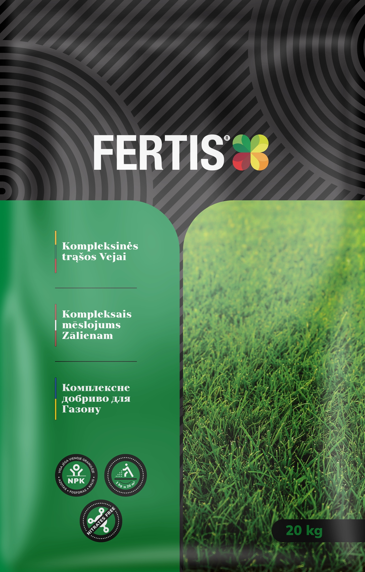Kompleksinės trąšos Vejai FERTIS, 20kg kaina internetu