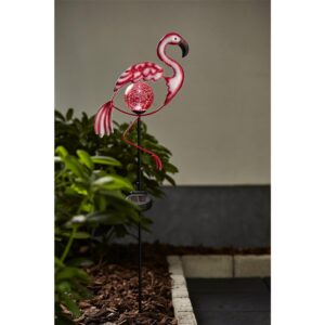 lauko LED lempa „Flamingo“ su saulės baterija (80 cm) kaina internetu