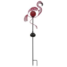 lauko LED lempa „Flamingo“ su saulės baterija (80 cm) kaina internetu