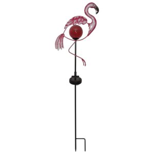 lauko LED lempa „Flamingo“ su saulės baterija (80 cm) kaina internetu