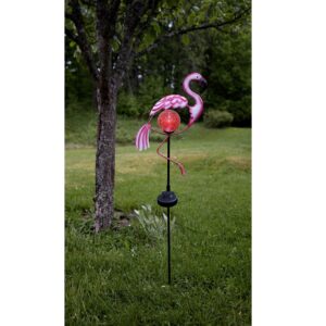lauko LED lempa „Flamingo“ su saulės baterija (80 cm) kaina internetu