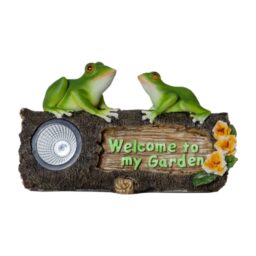 Lauko LED lempa „Frogy“ su saulės baterija (24 × 14 cm) kaina internetu