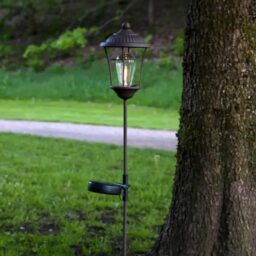 Lauko LED lempa „Messina“ su saulės baterija (78 cm) kaina internetu