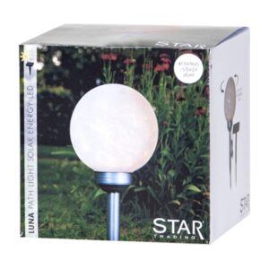 Lauko LED sodo lempa „Luna“ su saulės baterija (37 cm) kaina internetu