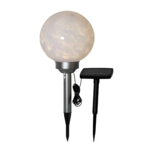 Lauko LED sodo lempa „Luna“ su saulės baterija (37 cm) kaina internetu