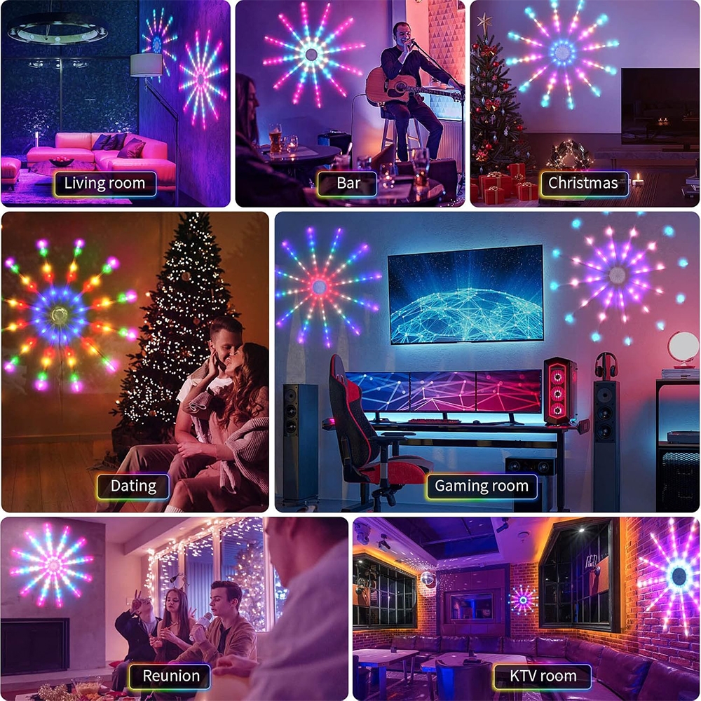 LED dekoracija "Fejerverkas" kaina internetu