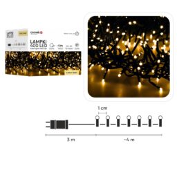 LED girlianda 400 LED, 4 m, šiltai balta kaina internetu