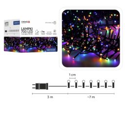 LED girlianda 700 LED, 7 m, multikolor kaina internetu