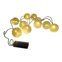 LED girlianda „Baltos burbuliukų lemputės“ (10 vnt.) kaina internetu