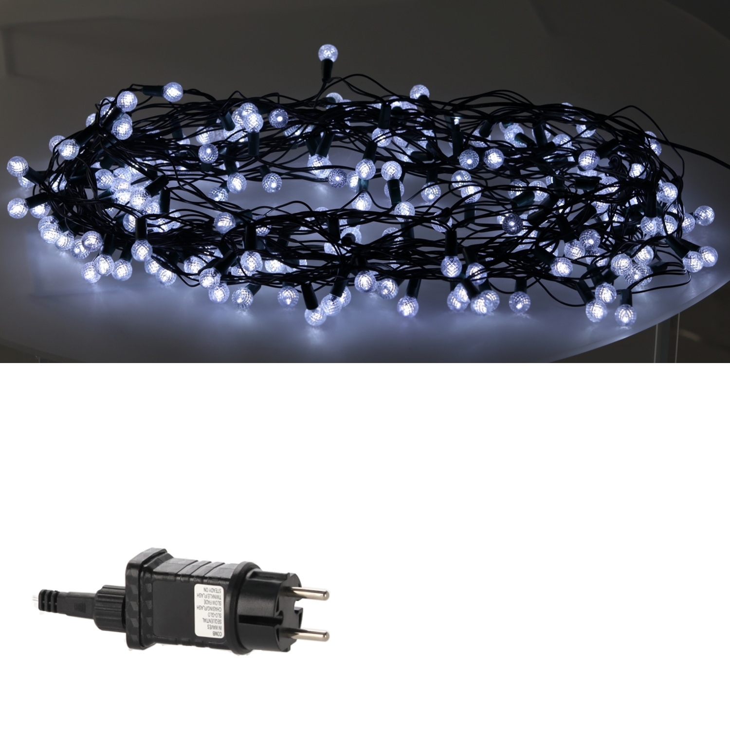 LED girlianda „Cherry Ball“ 200 LED, šaltai balta, 16 m kaina internetu