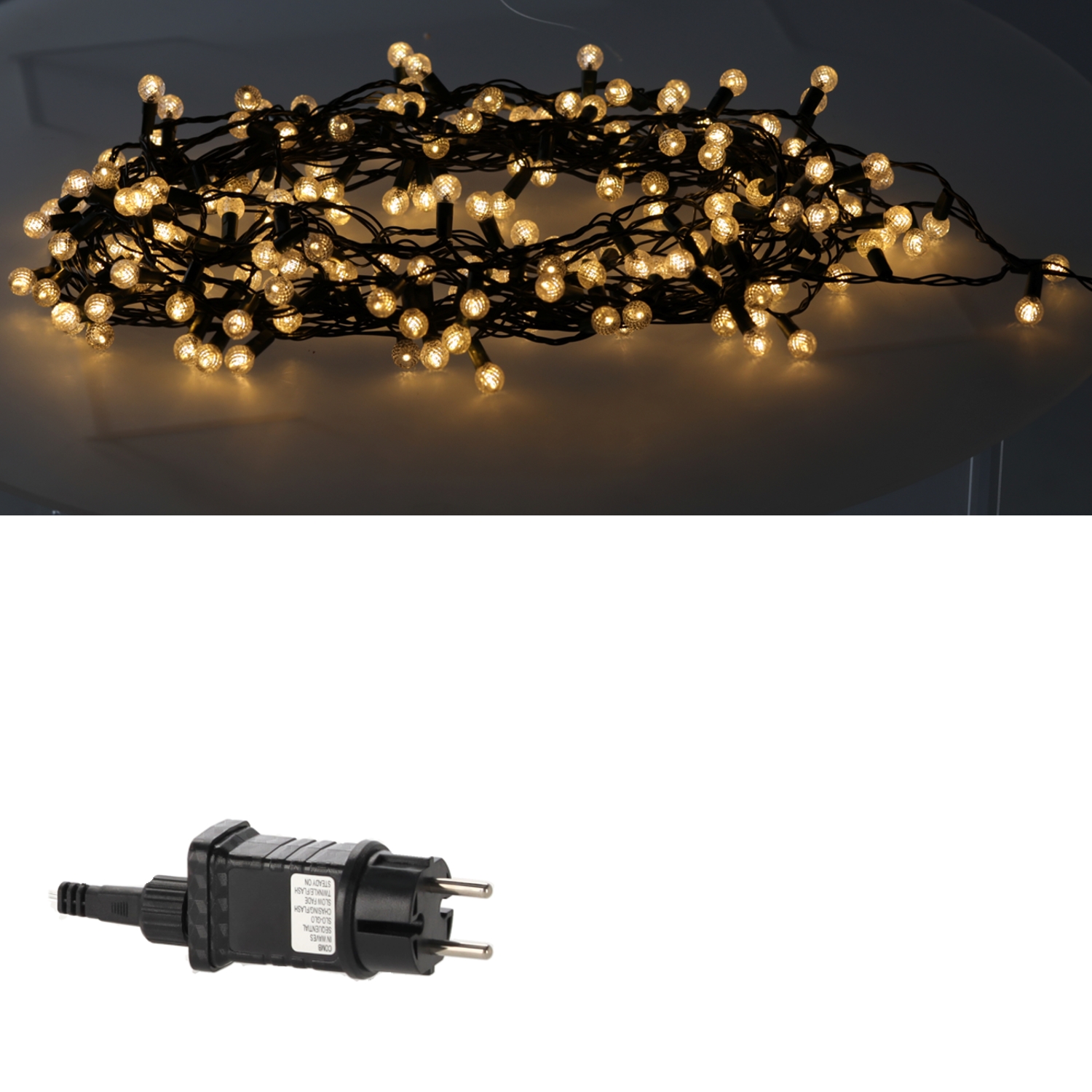 LED girlianda „Cherry Ball“ 200 LED, šiltai balta, 16 m kaina internetu