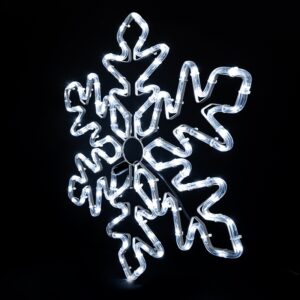 LED Kalėdinė šviečianti snaigė – 55 cm, šaltai balta šviesa kaina internetu